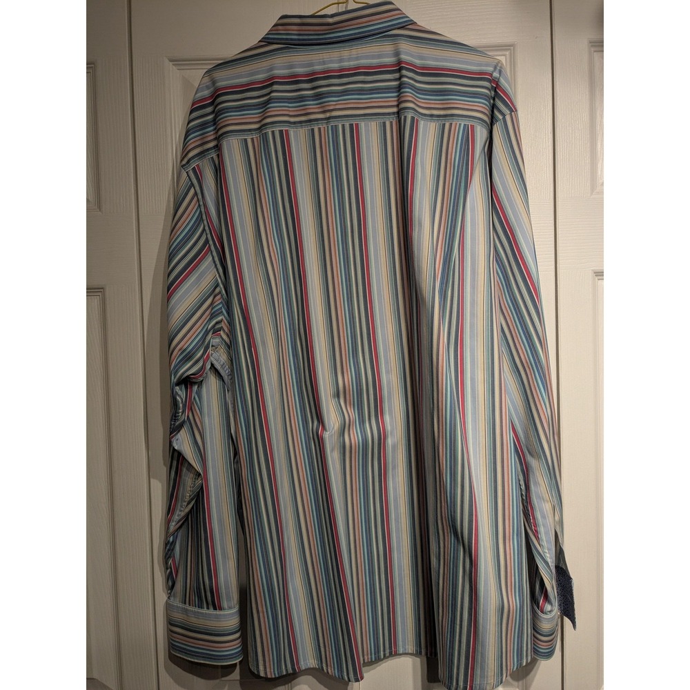 Tommy Bahama Shirt Mens 2XL Multicolor Striped IslandZone Long Sleeve Button Up‎ - Picture 10 of 16